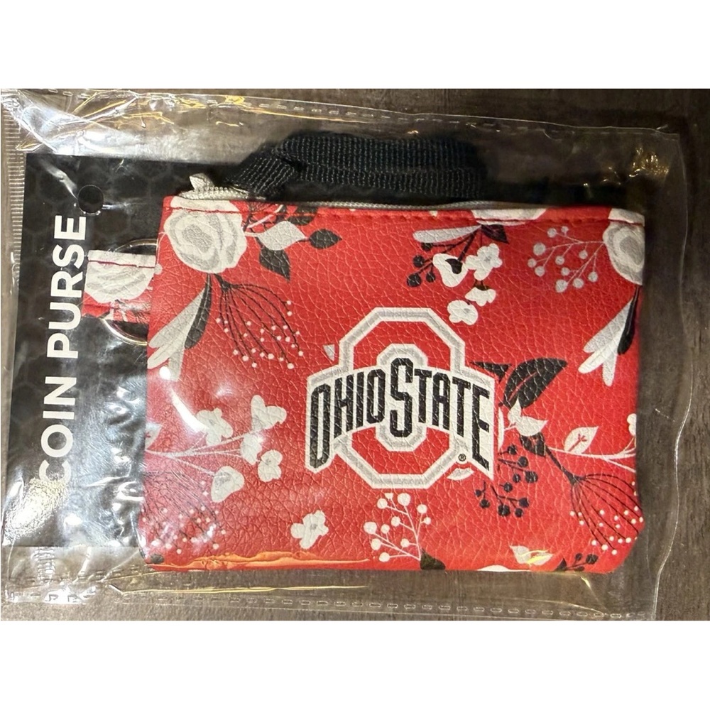 Ohio State Buckeyes Coin Purse Red NCAA Gift Souvenir Merch Womens graduation
